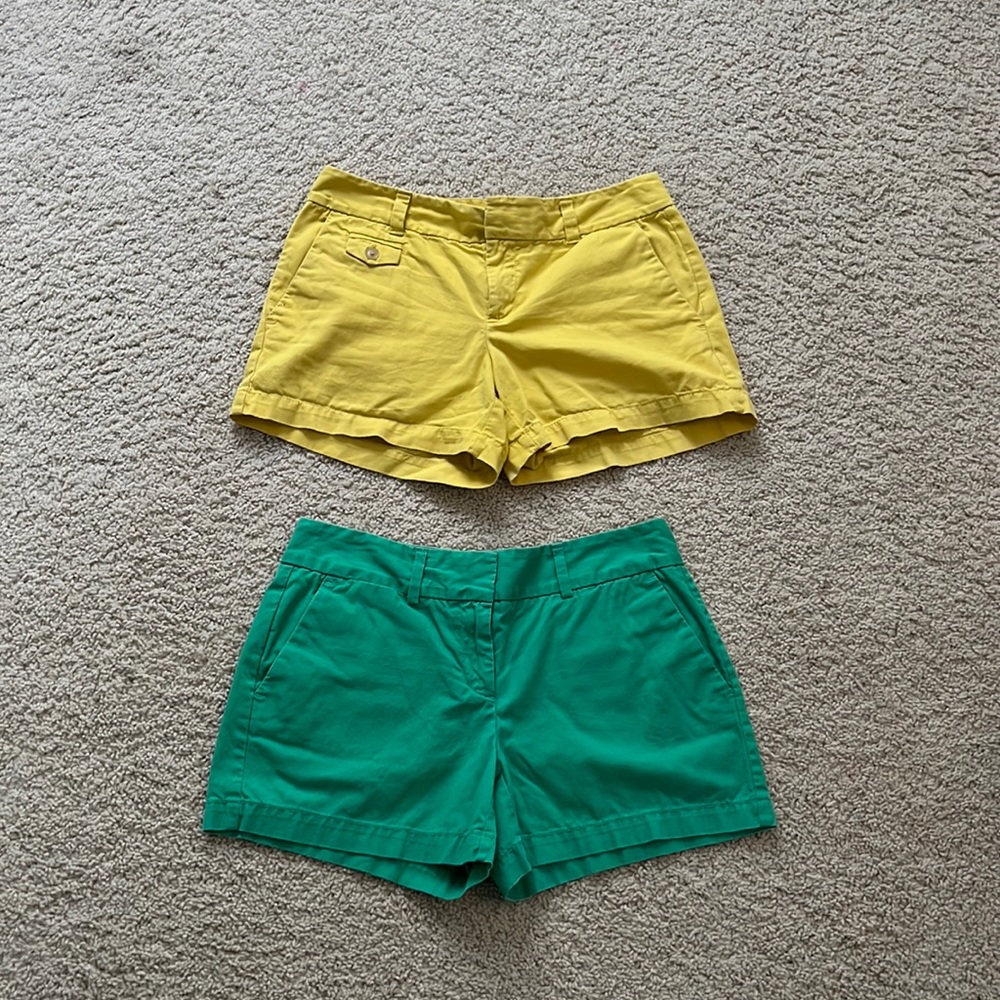 Colorful Loft shorts! Barely worn and great quality; Size 2 for both